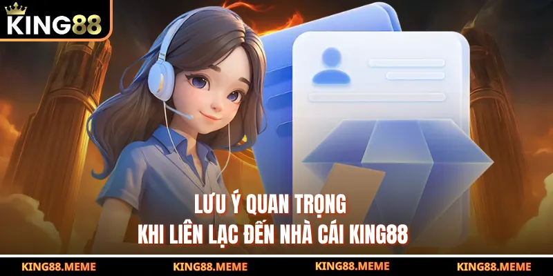 Lưu ý quan trọng khi liên lạc đến nhà cái King88